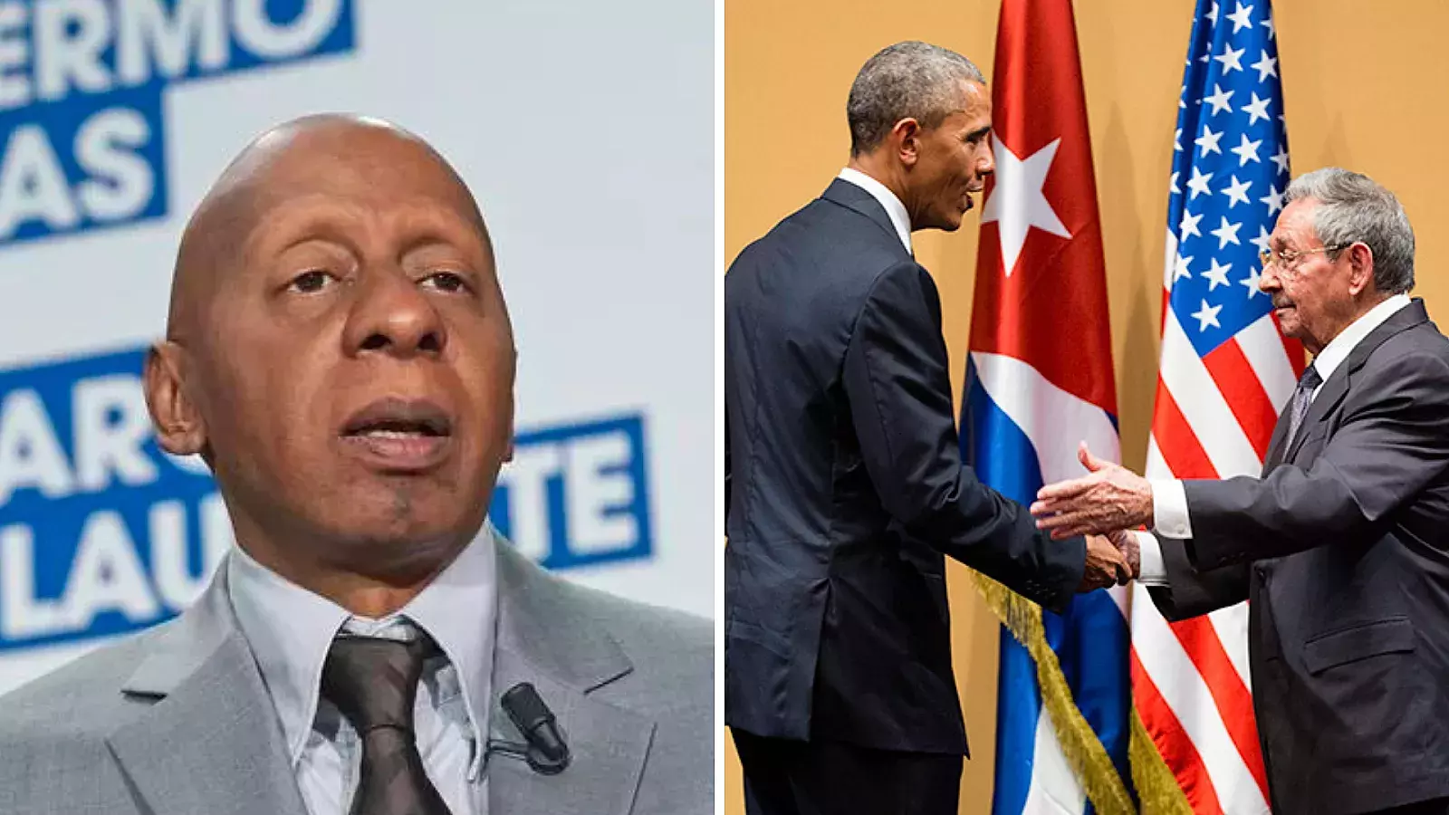 Guillermo Fariñas, Obama y Raúl Castro