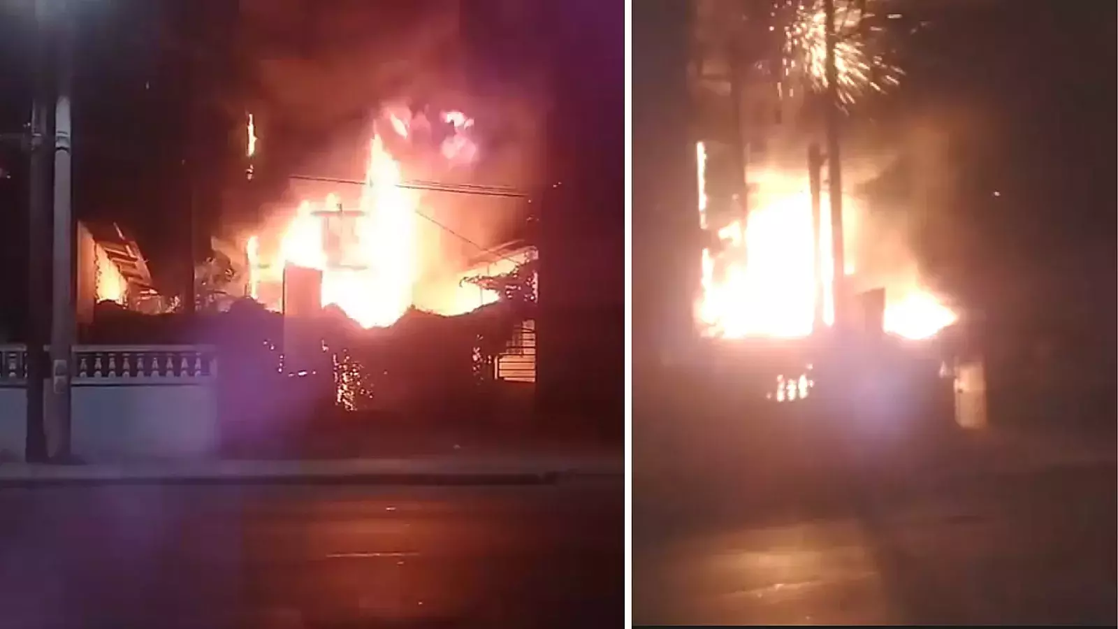 Incendio en taller ferroviario de La Habana