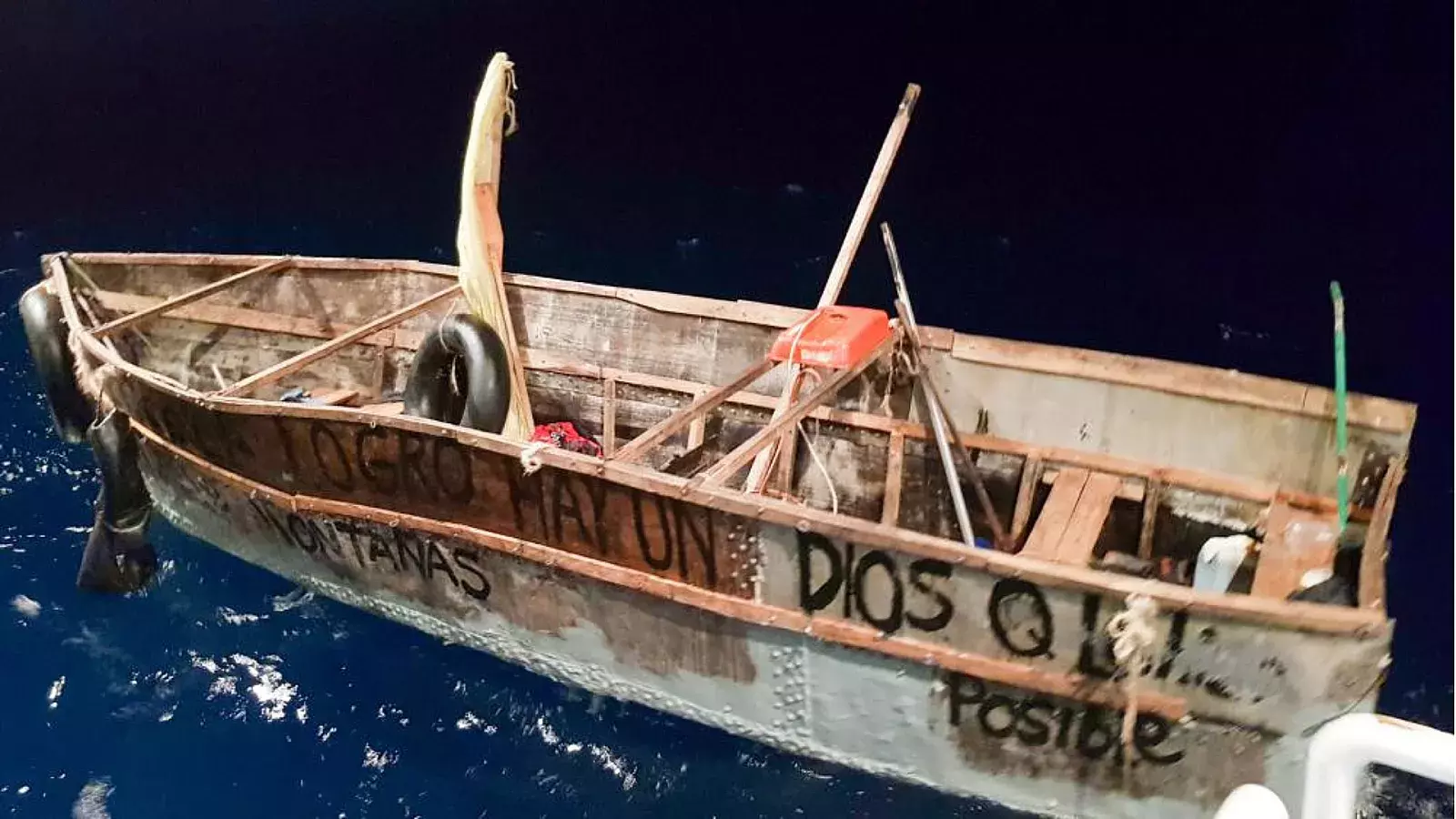 Bote de migrantes cubanos