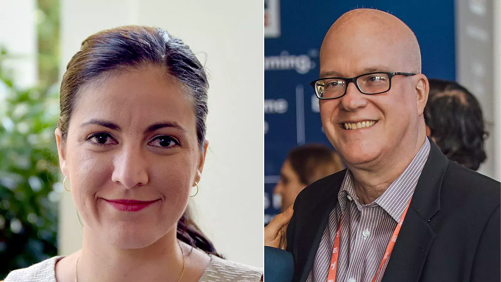 Disidentes cubanos Rosa María Payá y Orlando Gutiérrez Boronat
