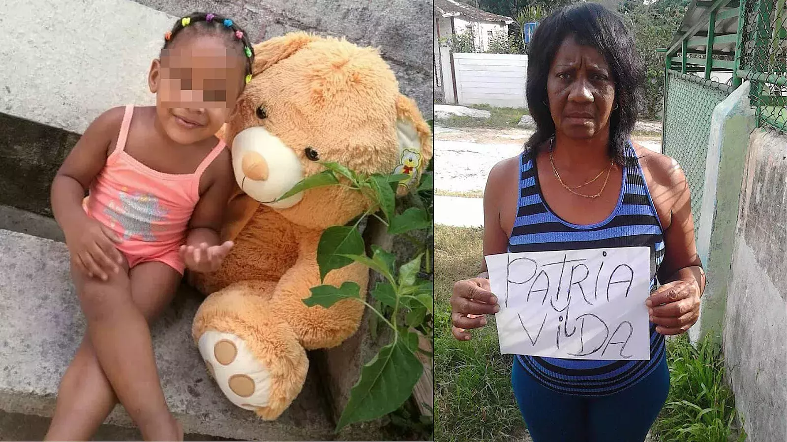 Dama de Blanco y su nieta fallecida