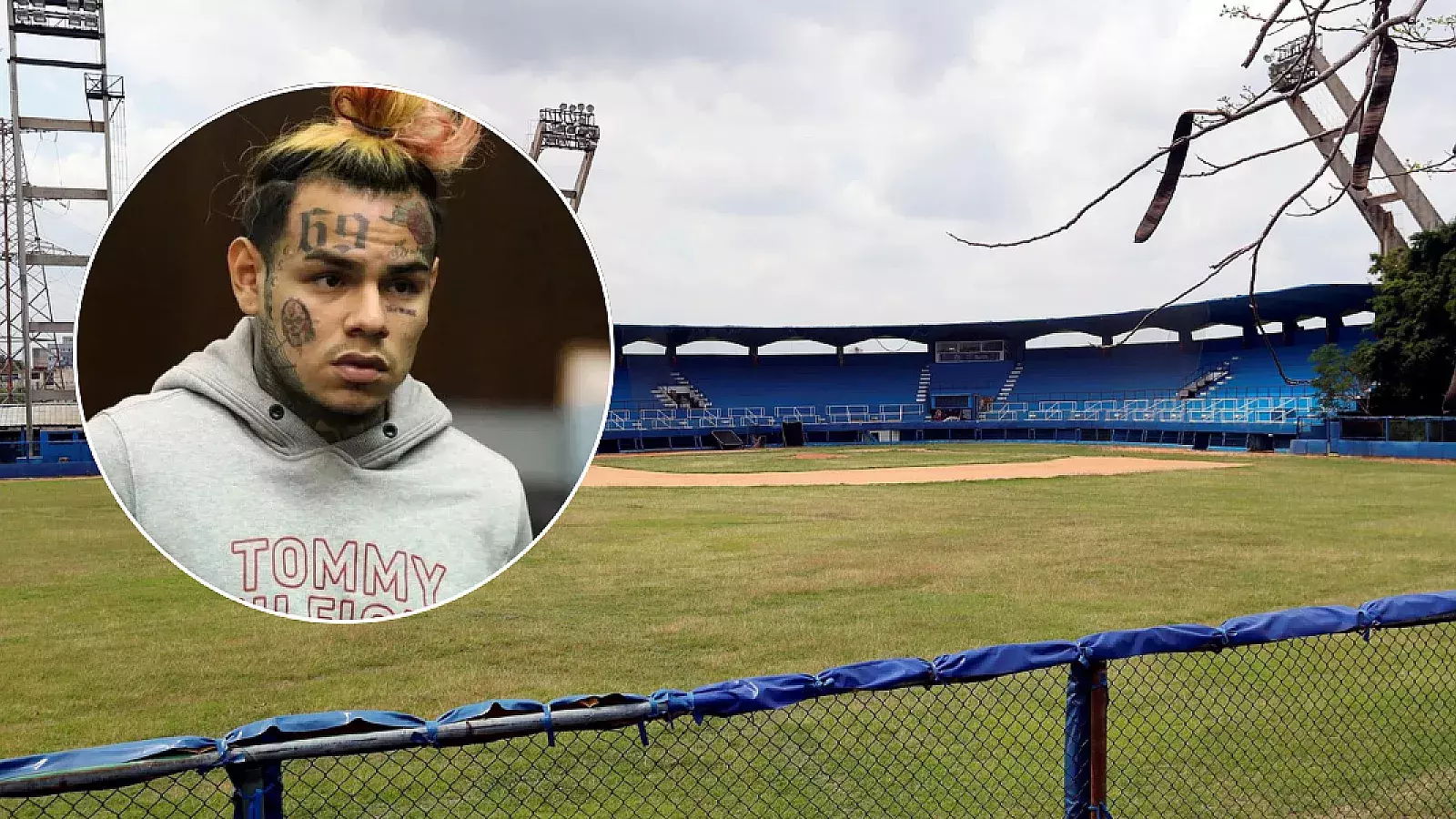 Tekashi 6ix9ine reaparece “jugando pelota” en el Estadio de Villa Clara