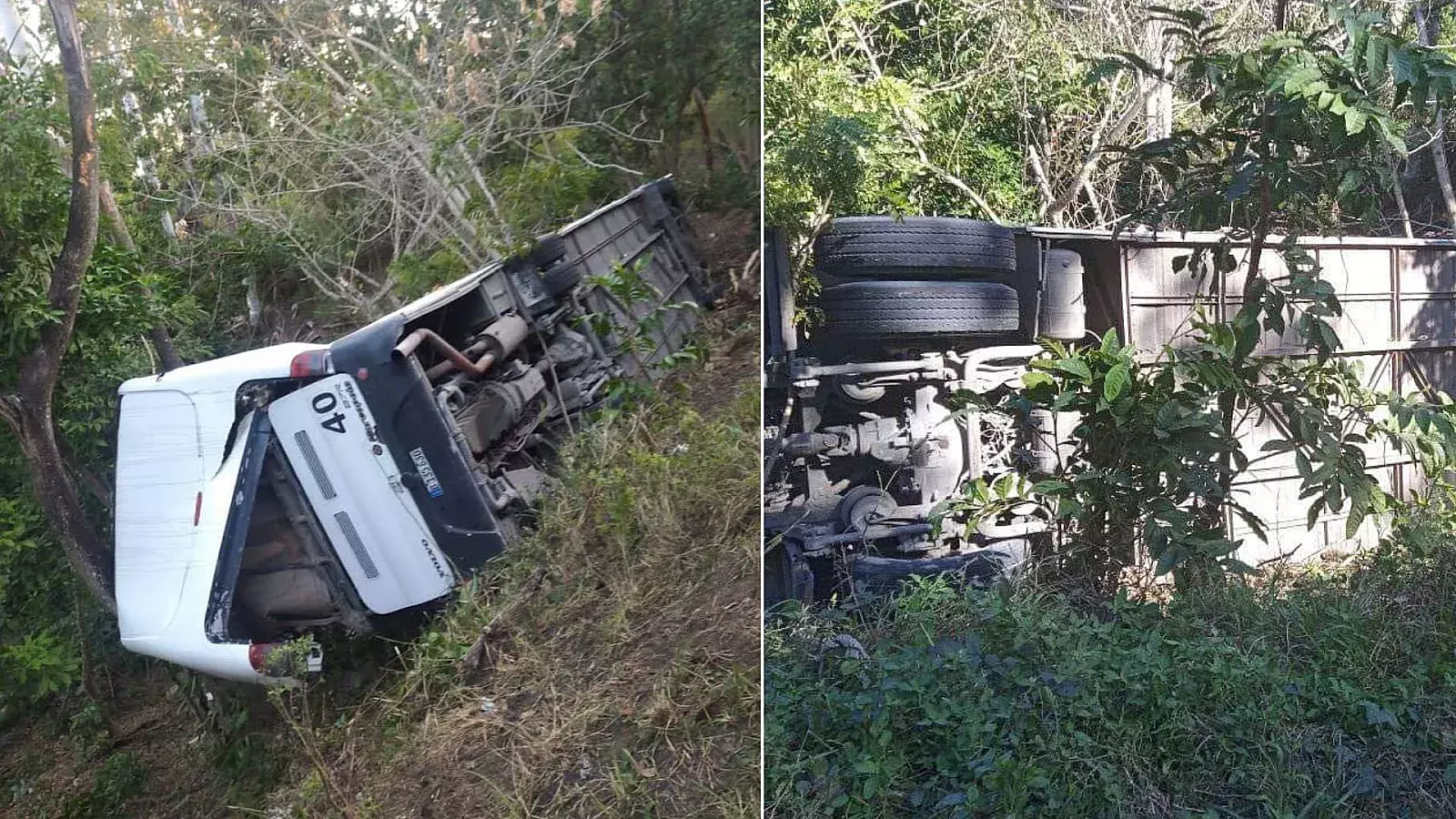 Ómnibus con 63 pasajeros se accidenta en Artemisa