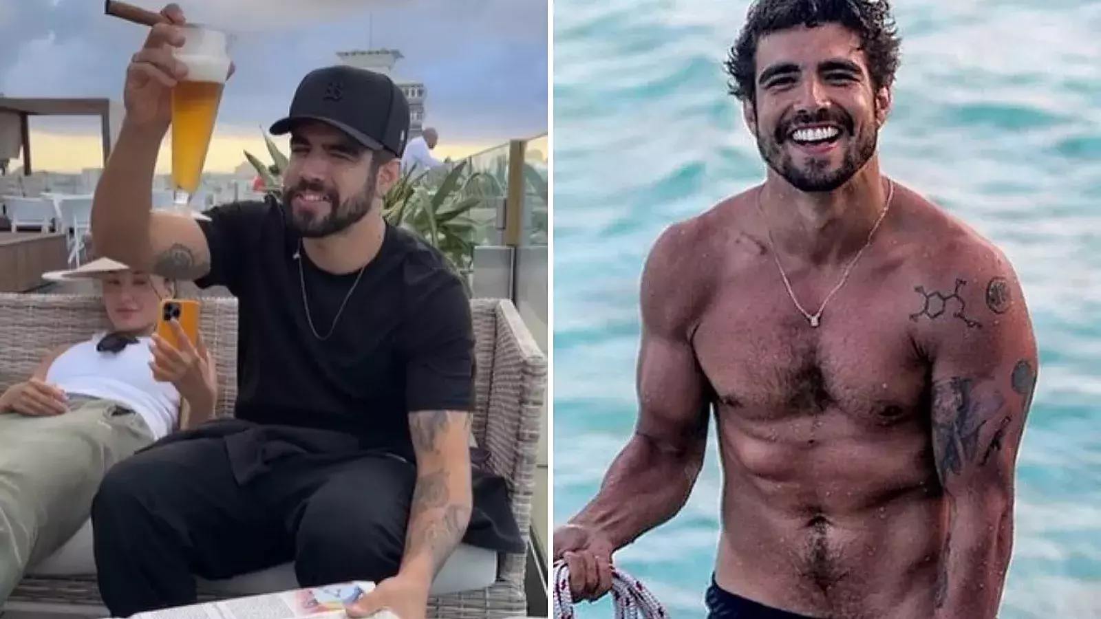 Actor brasileño Caiao Castro de visita en Cuba