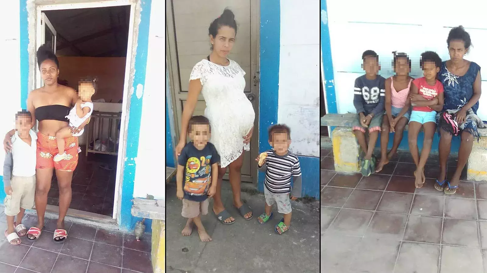 Madres con sus hijos en Villa Clara