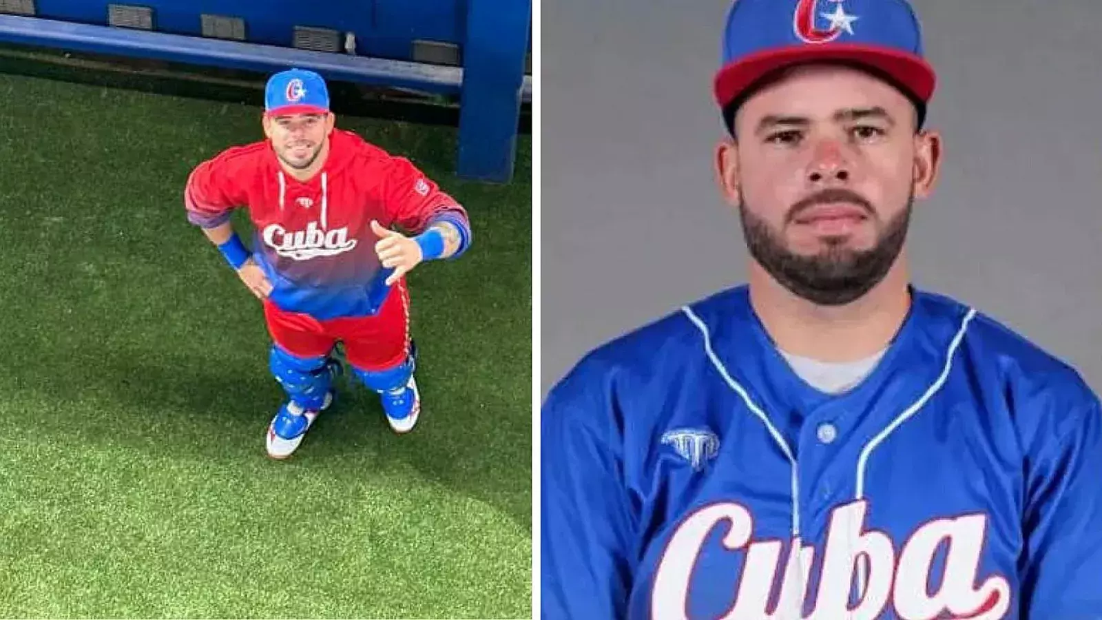 Iván Prieto, recepetor del equipo Cuba que se quedó en Miami