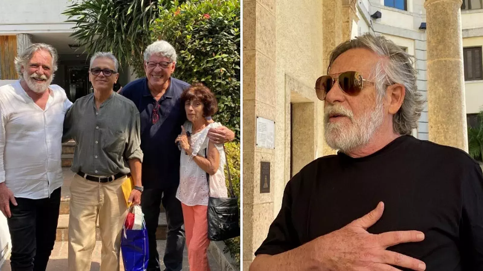 Abreu y Grassi de visita en Cuba para filmar película
