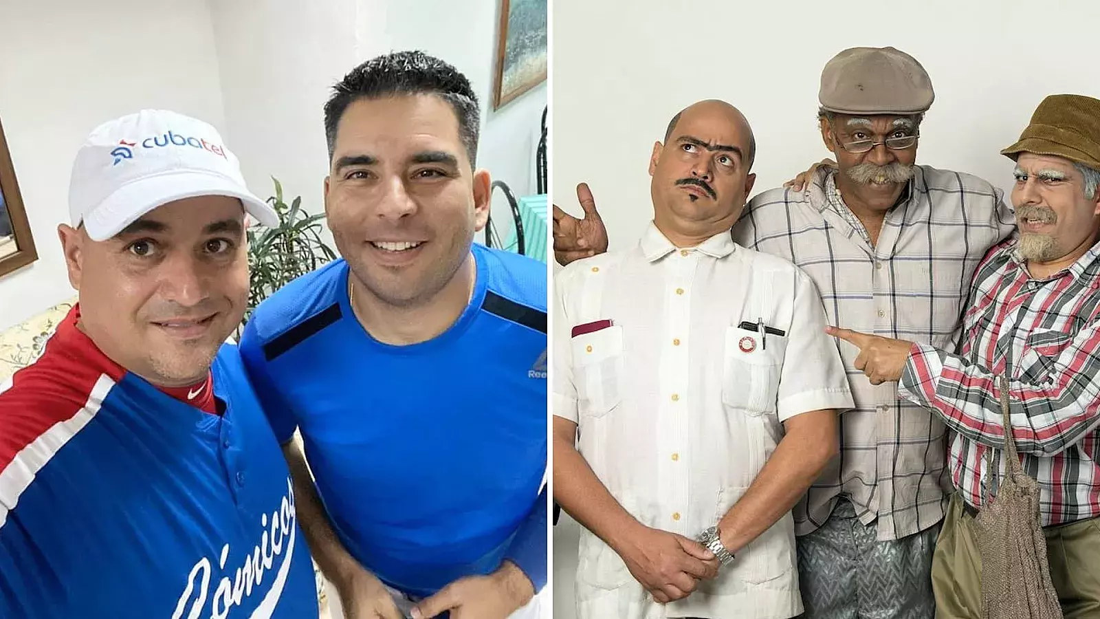 Andy Vázquez y su amigo Luis Silva