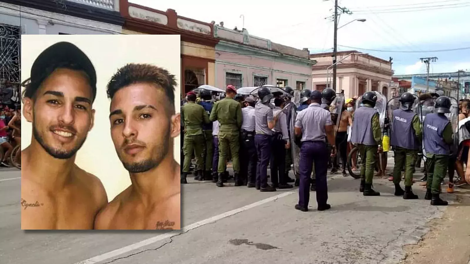 Robert Michel y Roberto Jesús Marín Fernández, presos por el 11J en Matanzas