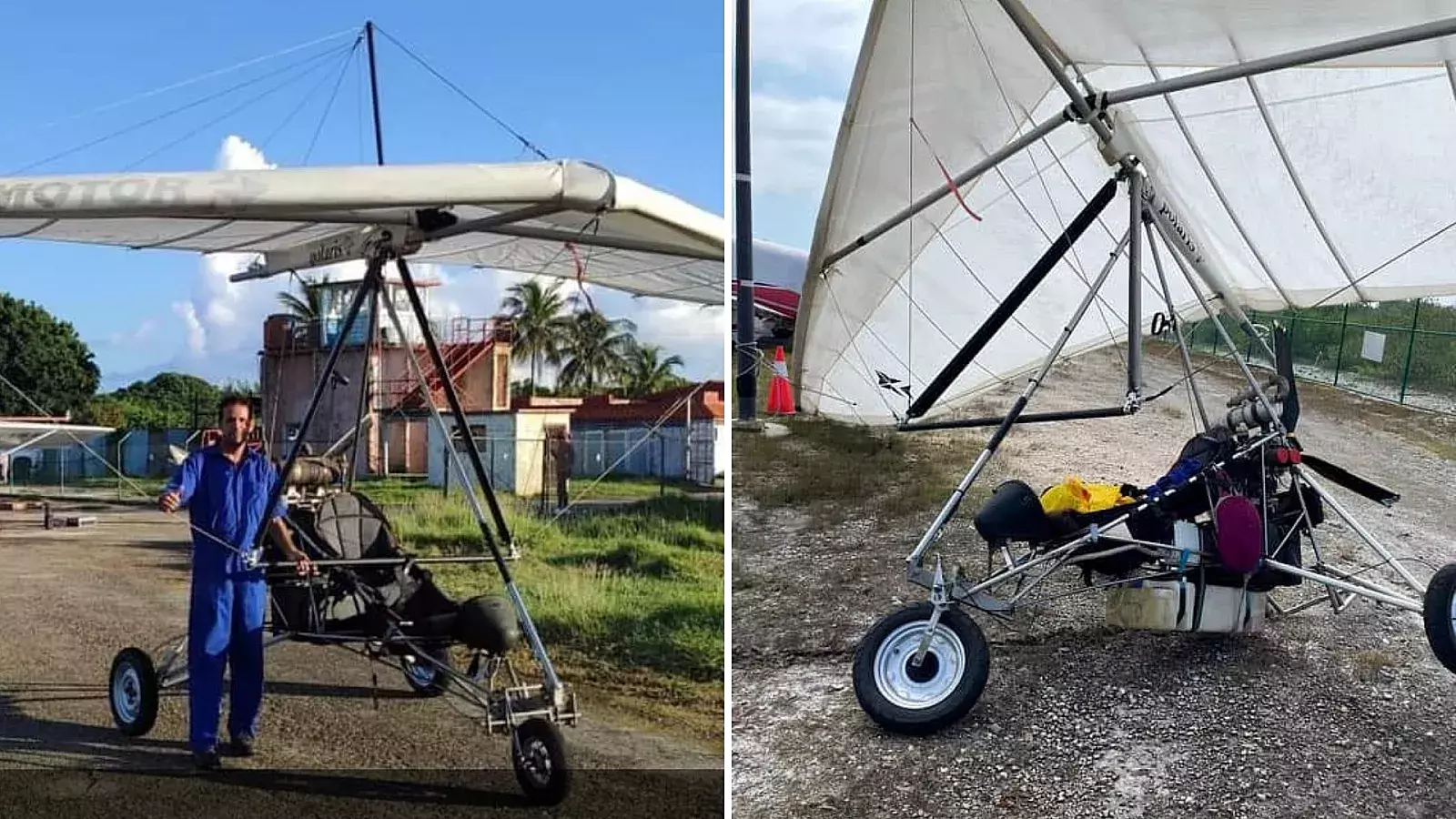 Habla esposa de piloto cubano de ala delta