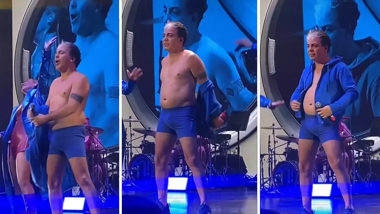 VIDEO: Cristian Castro se quitó la ropa en pleno show y causó furor en redes