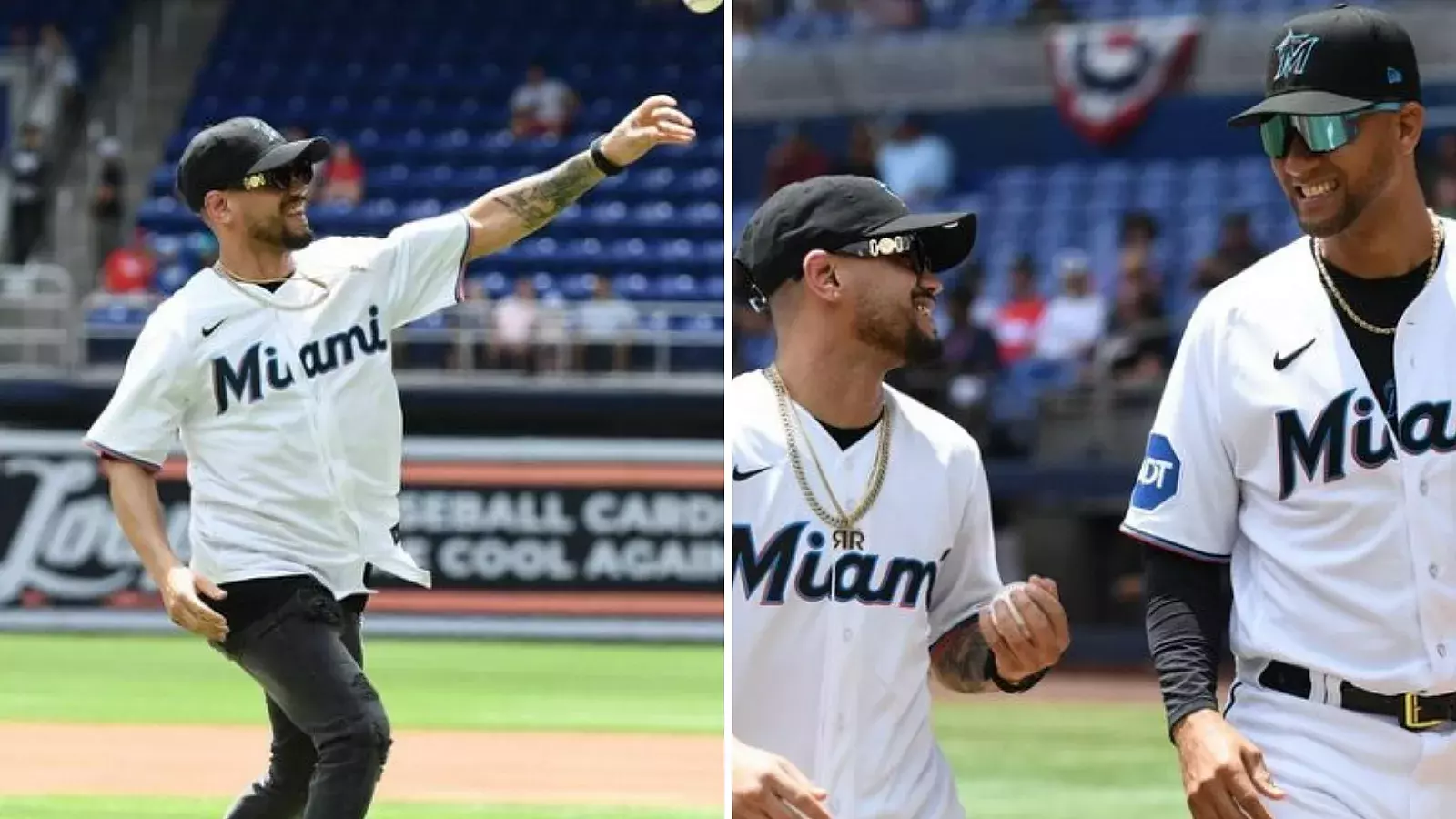 Robeisy Ramírez, boxeador cubano en el estadio de los Marlins