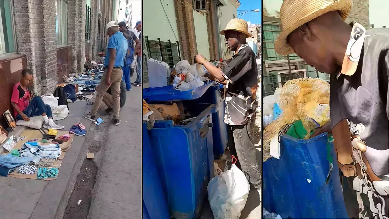 Cubanos en basura.