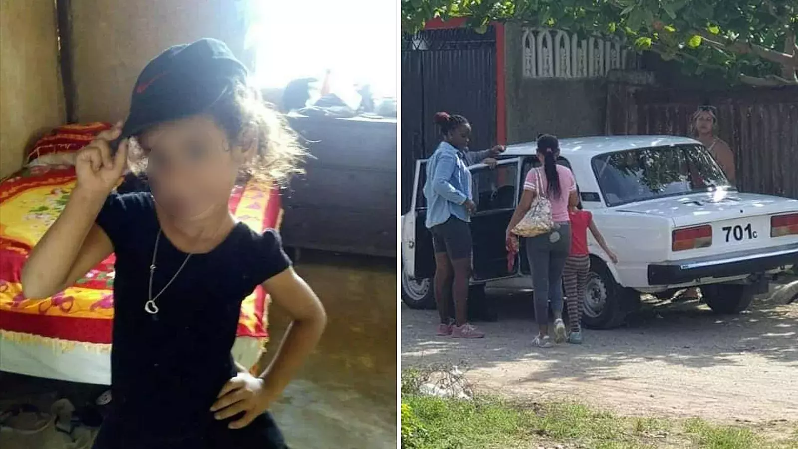 Activista Marisol Peña Cobas y su hija de 7 años