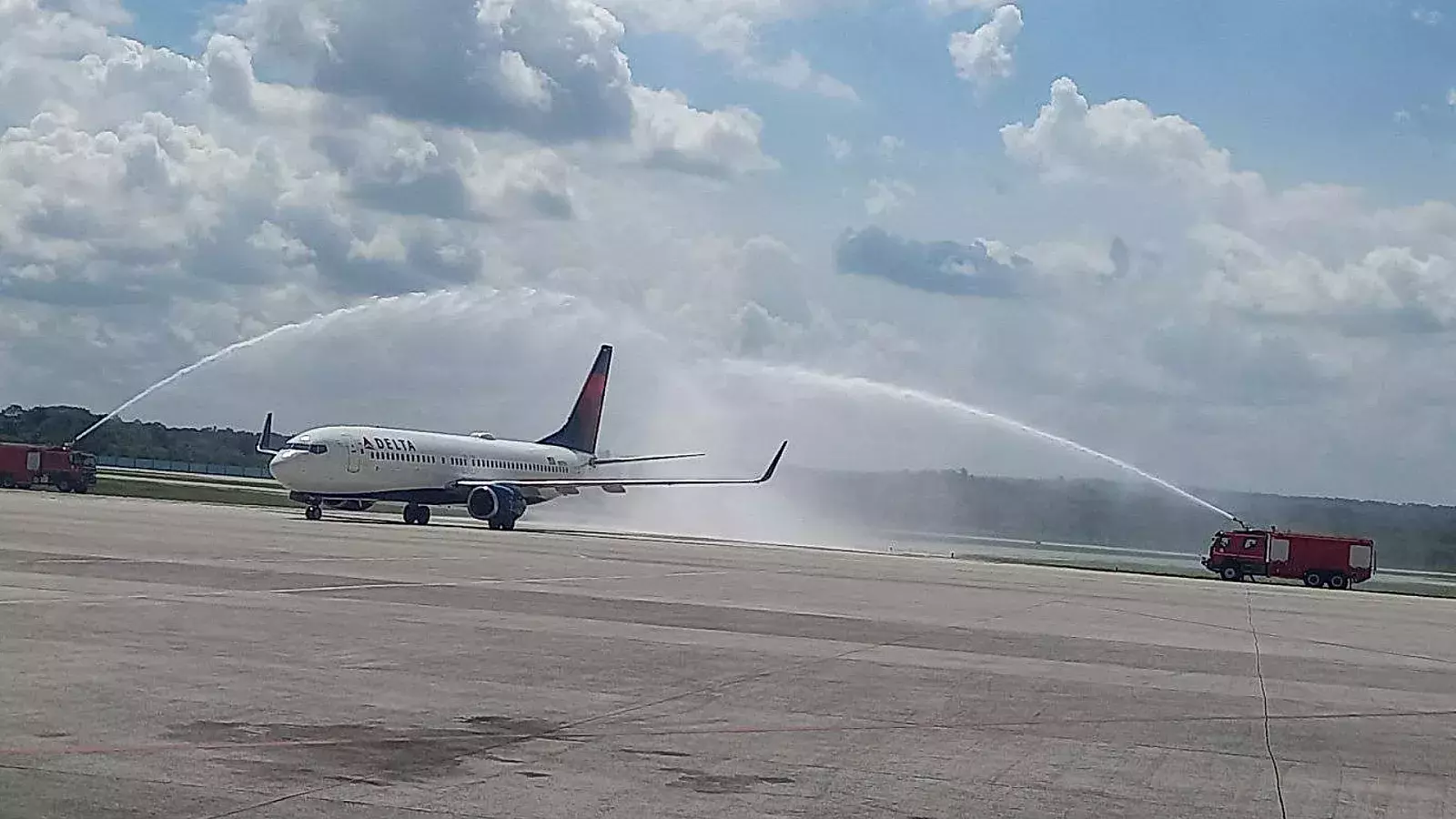 Recibimiento a Delta en La Habana