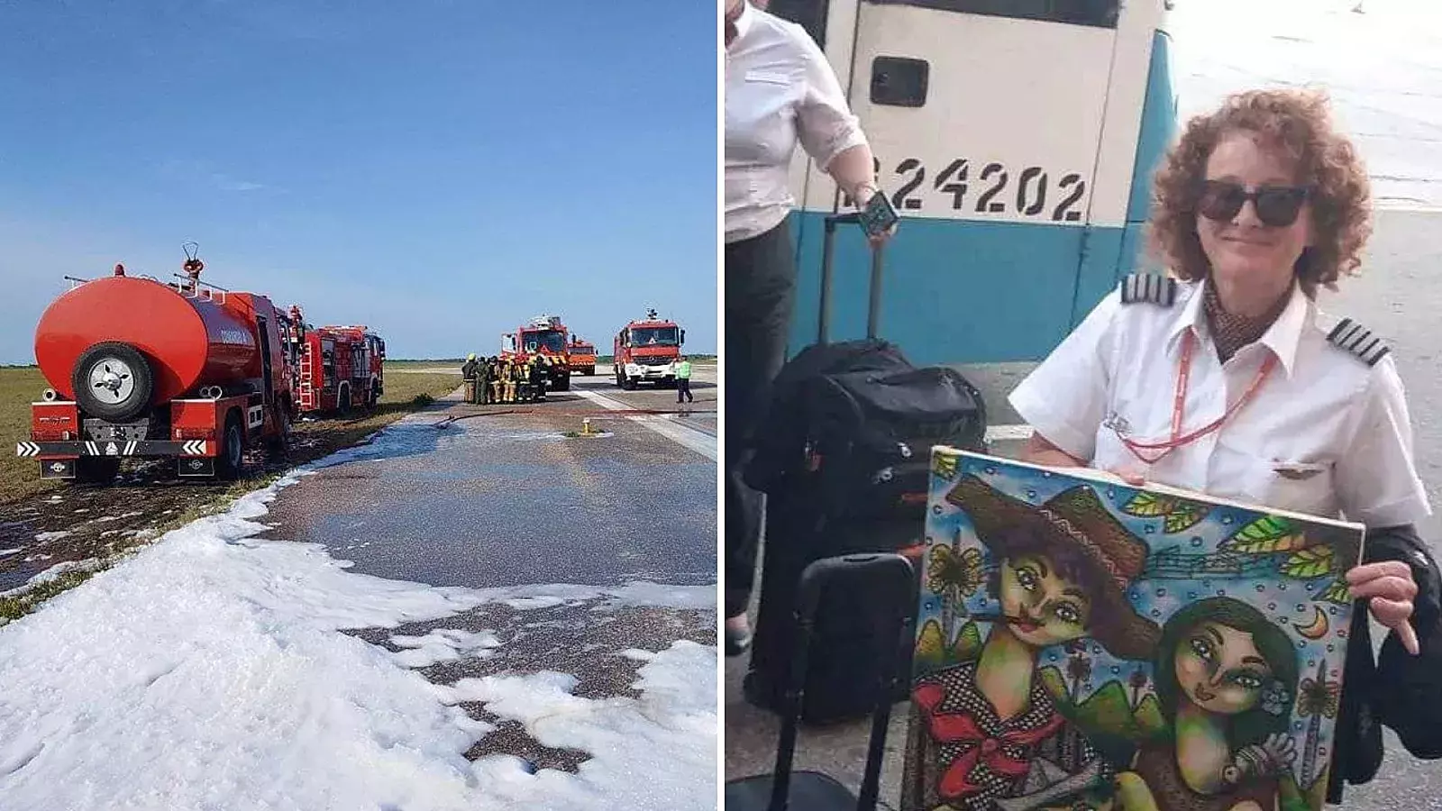 Mujer pilotea con éxito aterrizaje de emergencia