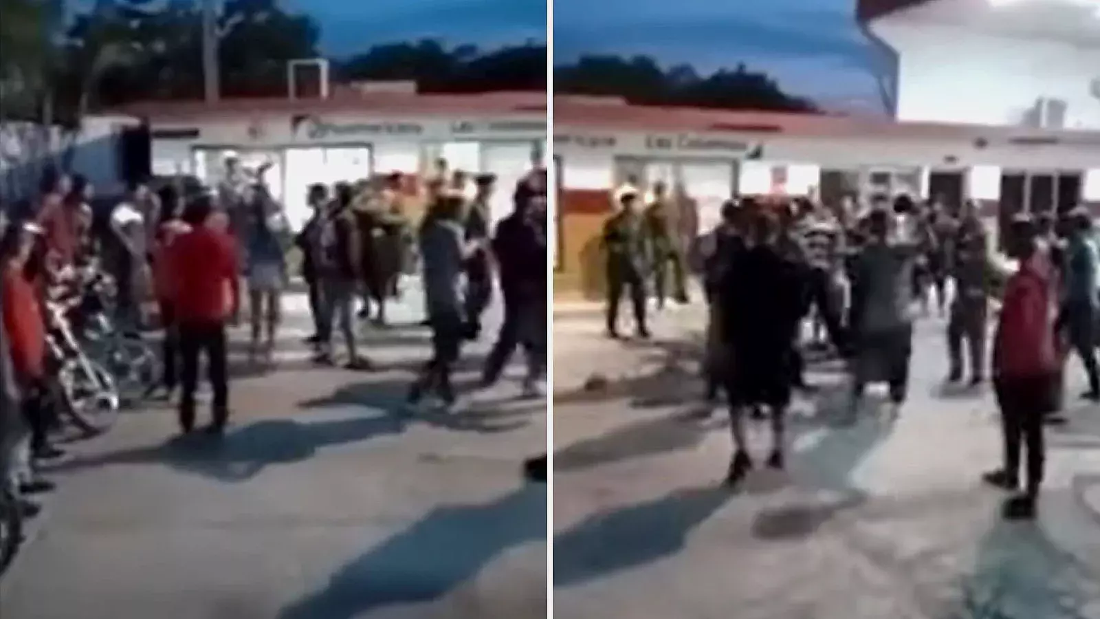 Pelea en una gasolinera en Cuba
