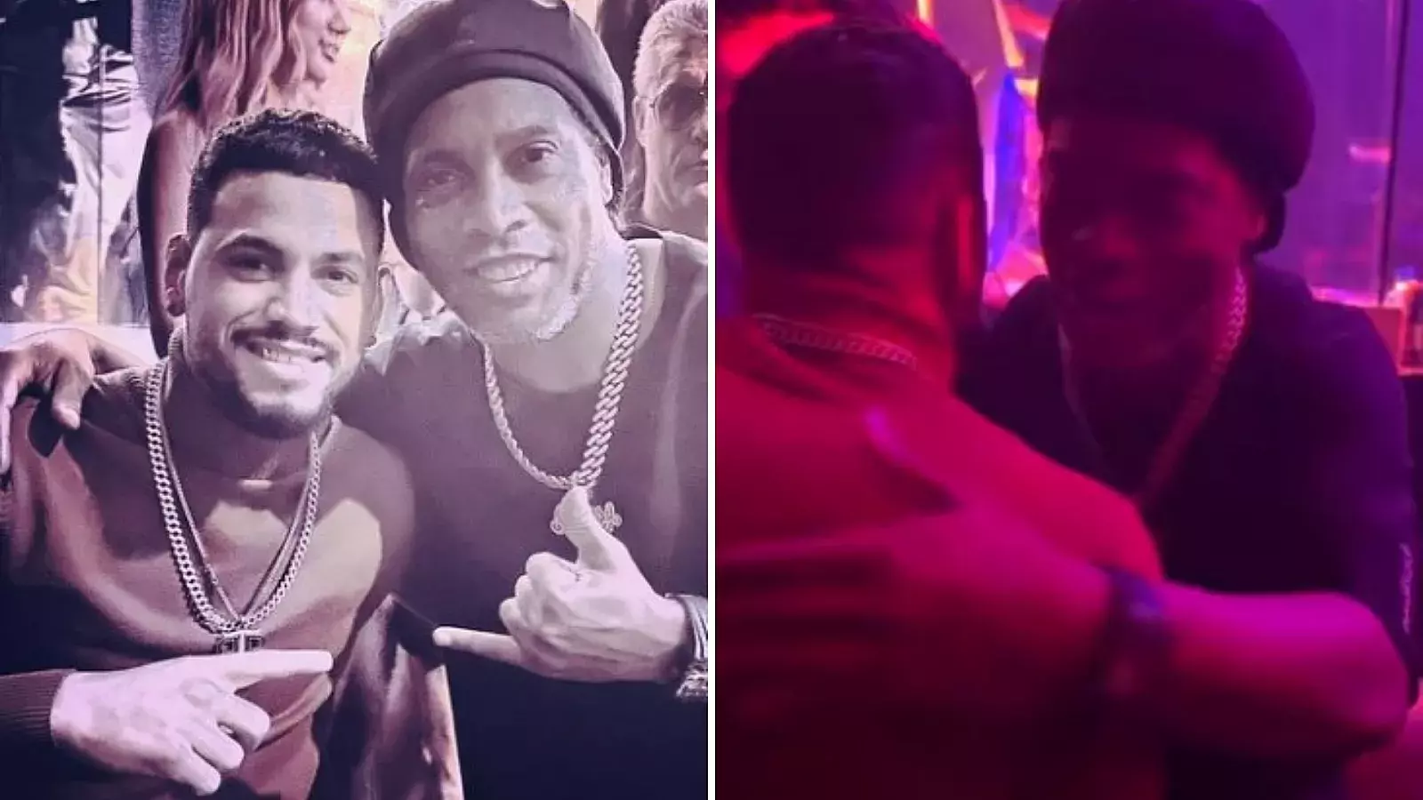 Robeisy Ramírez, boxeador cubano y el futbolista Ronaldinho