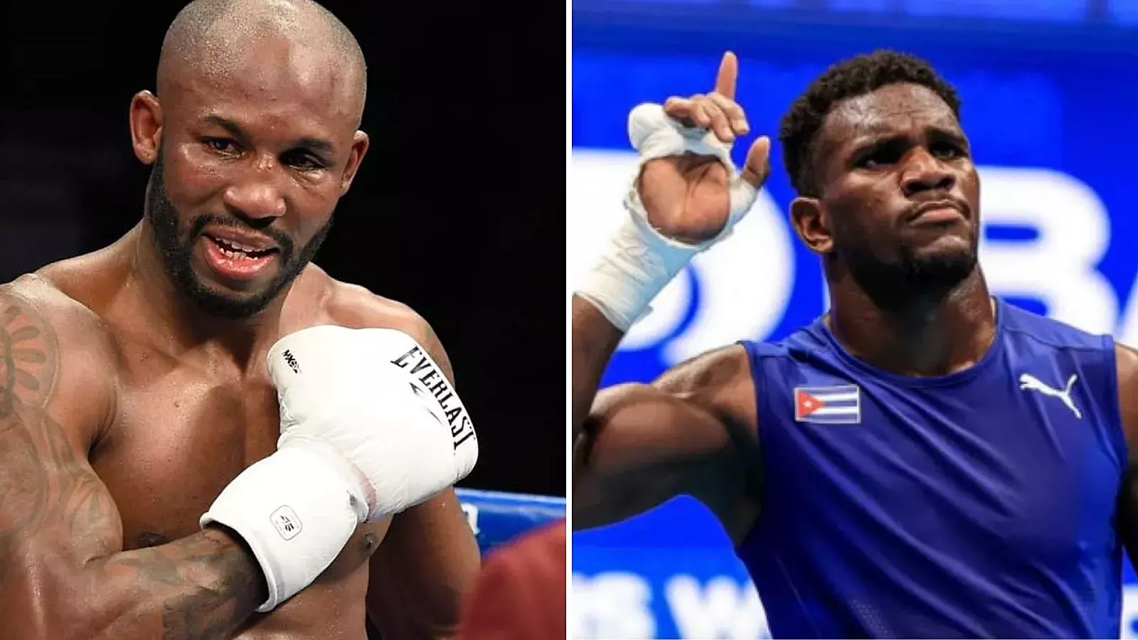 Yordenis Ugás y Yoenlis Hernández, boxeadores cubanos