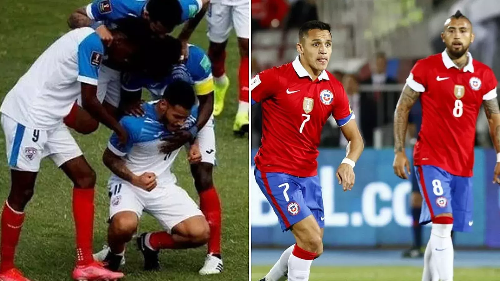 Selecciones de Cuba y Chile de fútbol