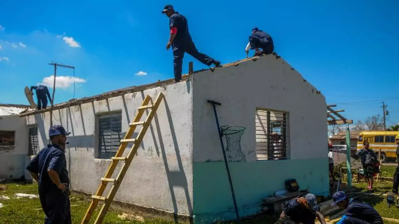 Techos afectados en Pinar del Río