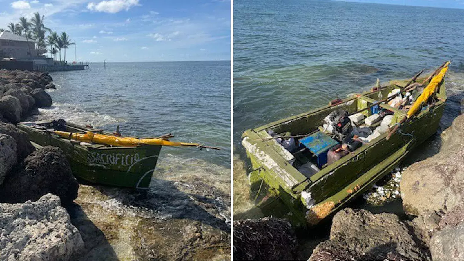 Interceptan a tres balseros cubanos