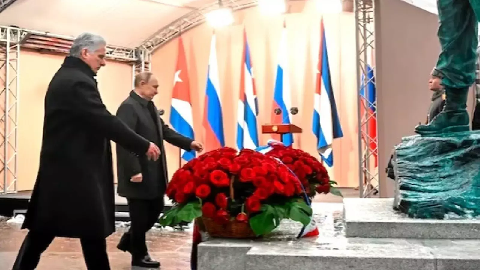 Canel y Putin en Moscú, noviembre de 2022