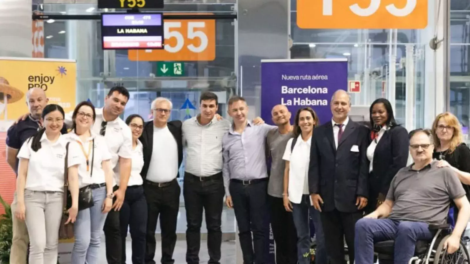 Imagen de Enjoy Cuba desde Barcelona en apertura de vuelo a La Habana