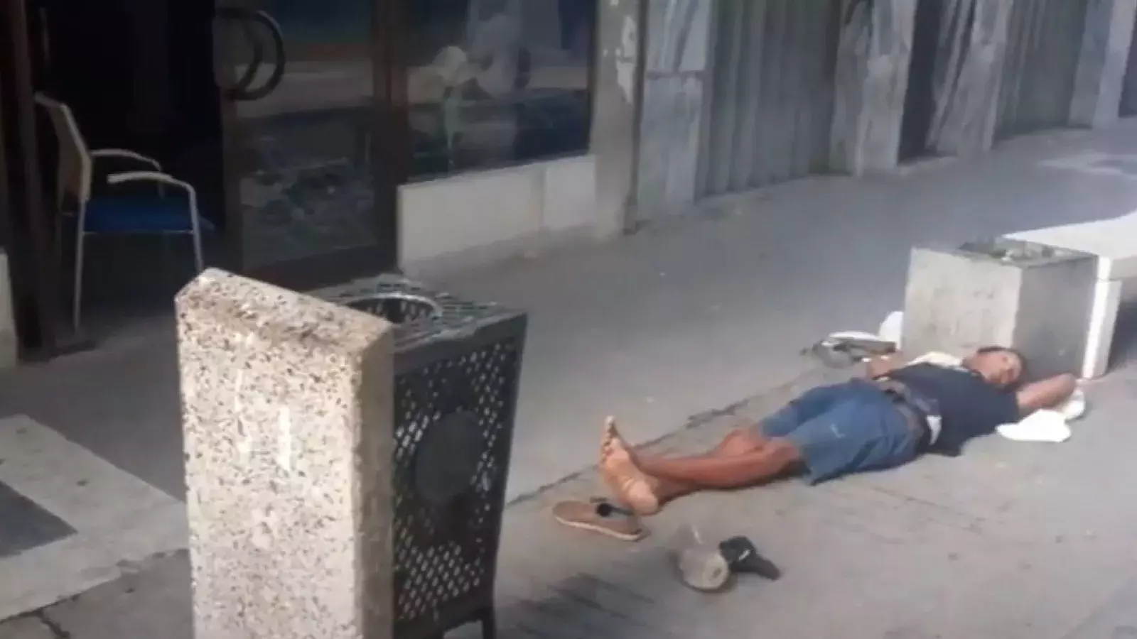 Mendigo en La Habana