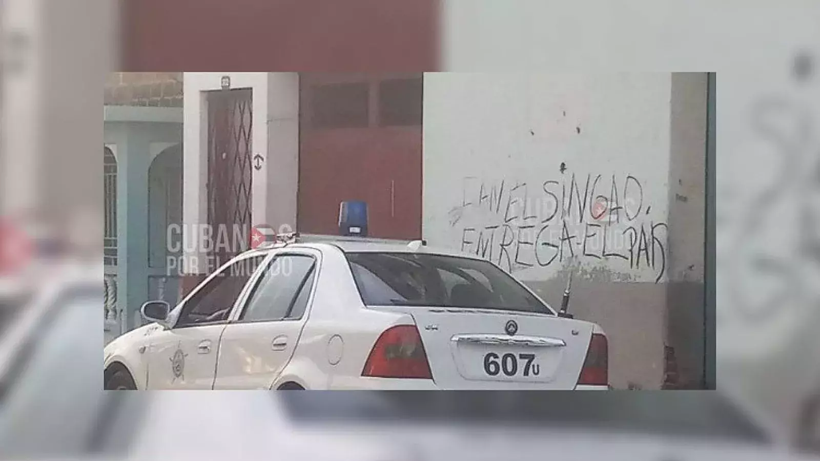 Cartel contra el régimen en Santiago de Cuba