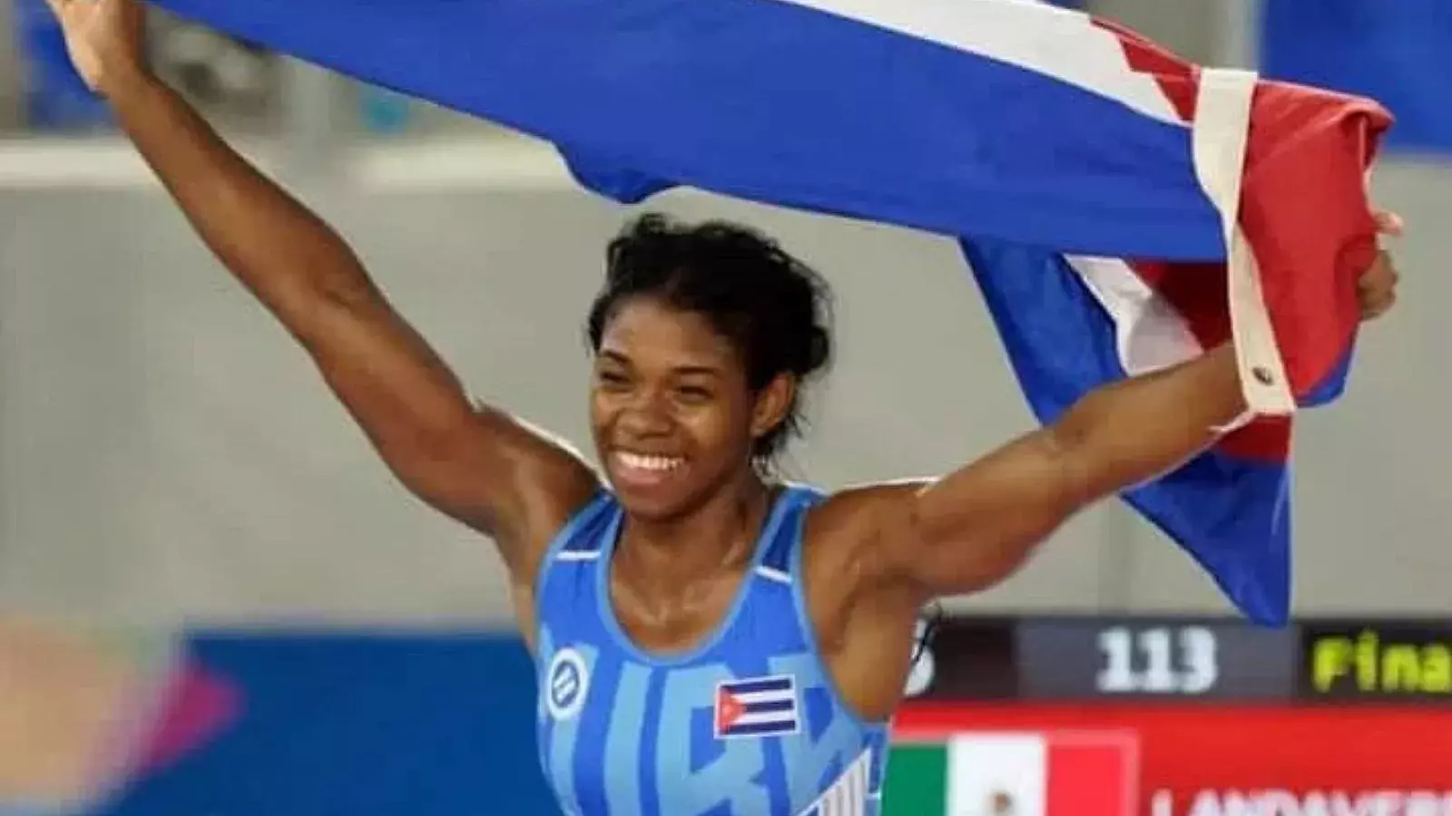 Atleta cubana de lucha Hanhelen Llanes