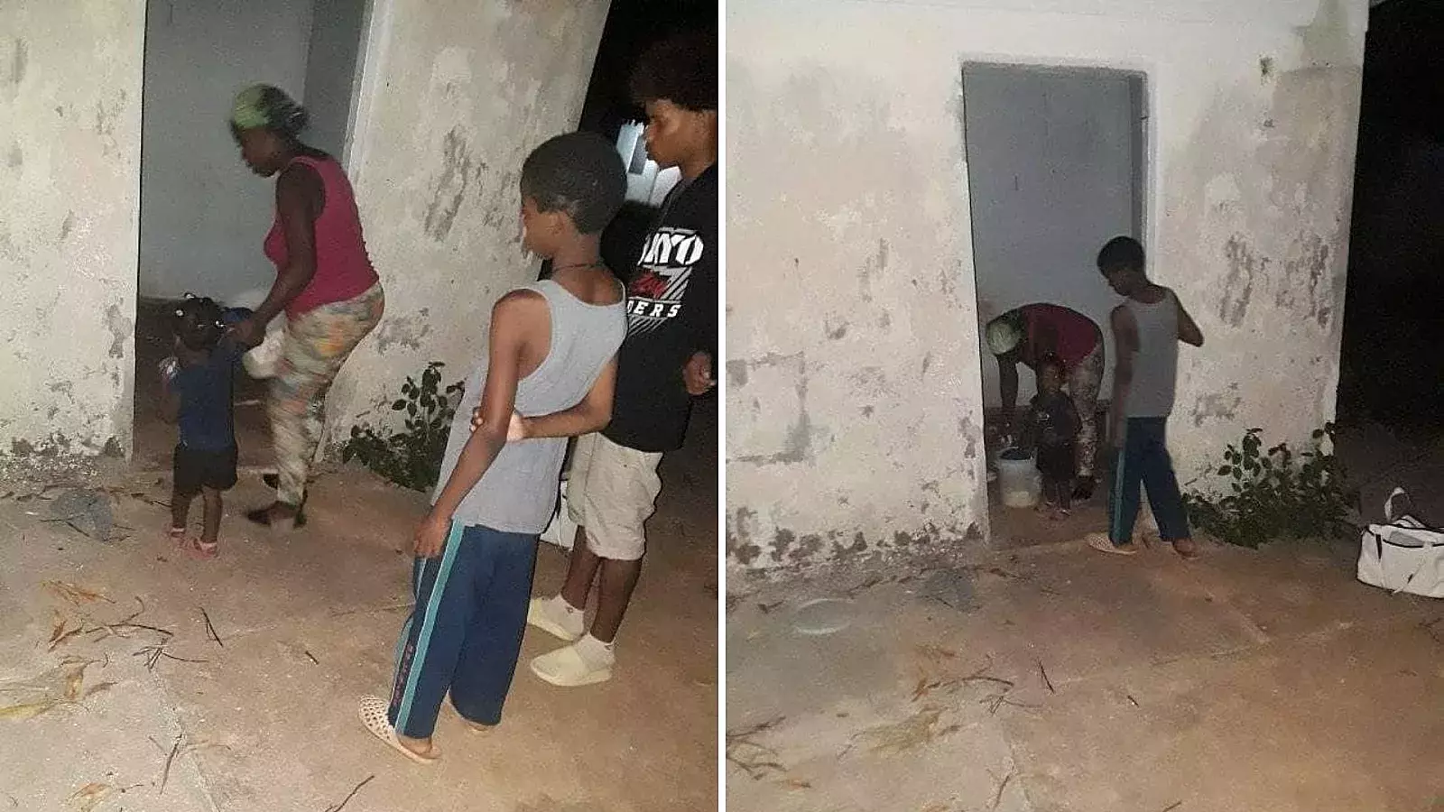 Madre cubana con sus tres hijos desalojada