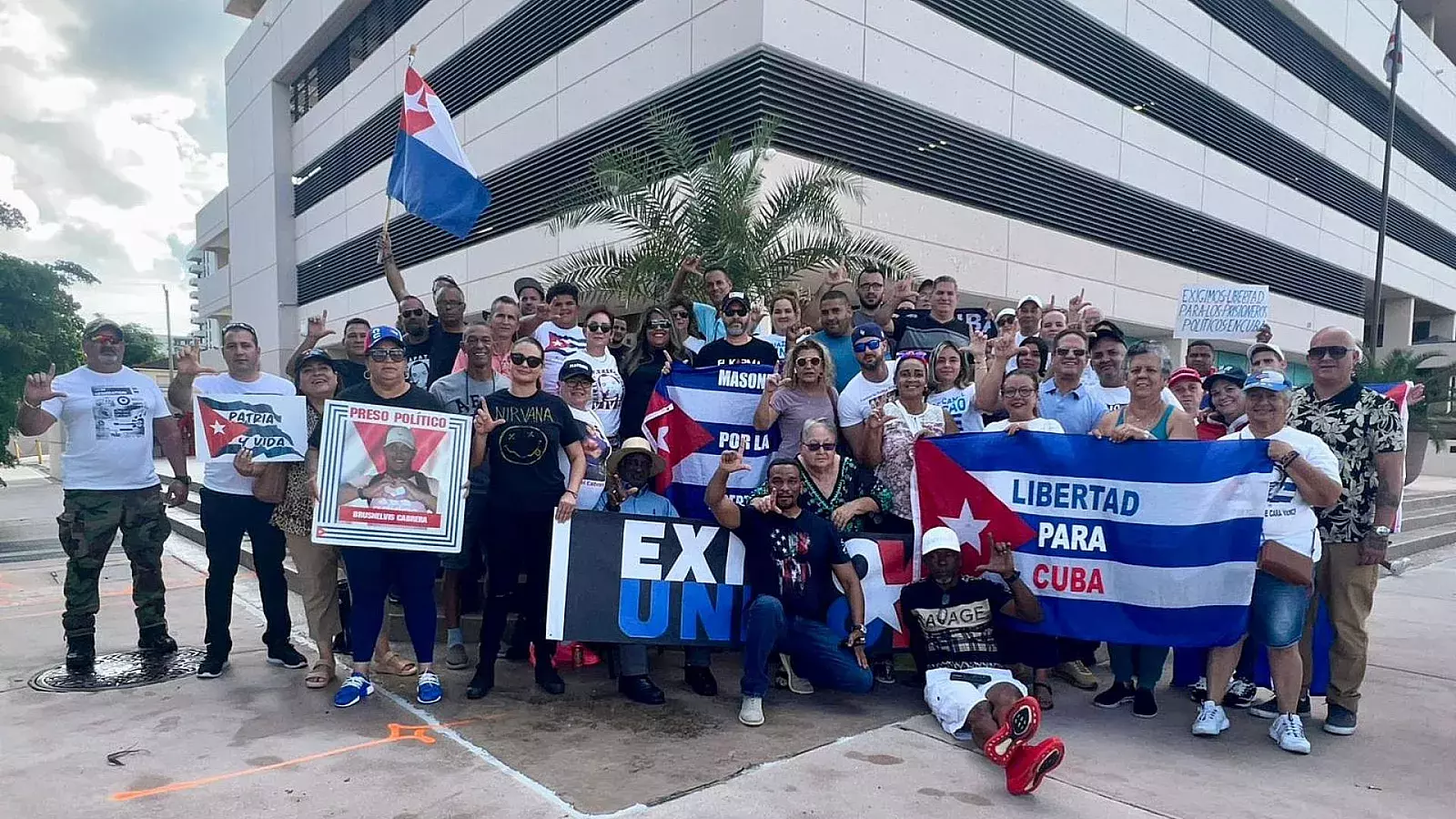 Manifestaciones en Miami contra la dictadura cubana