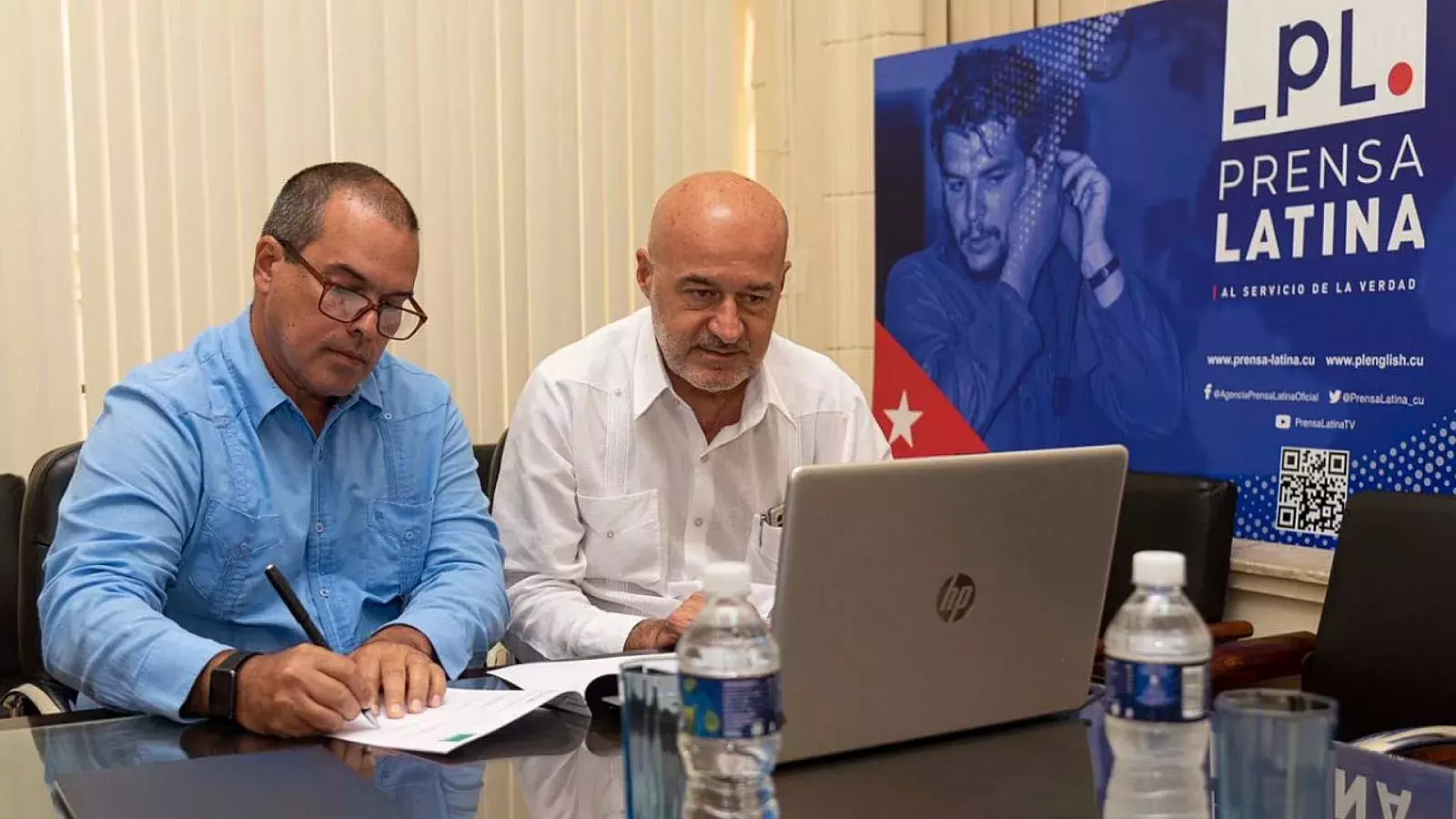 Acuerdo entre Prensa Latina y agencia italiana Anza, firmado en mayo de 2023