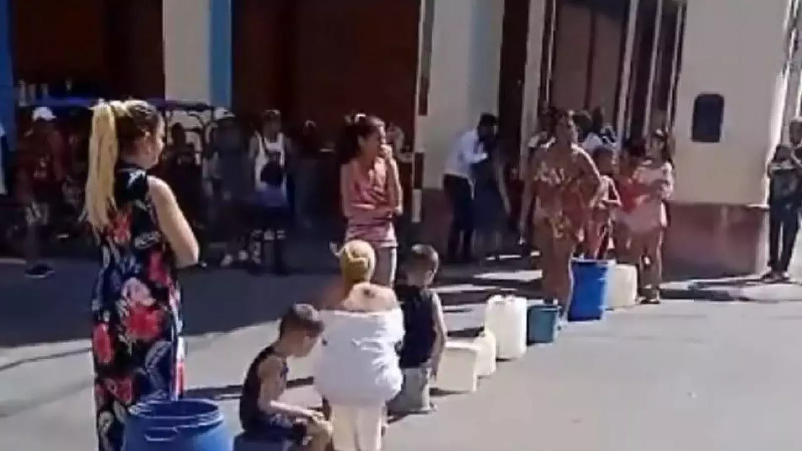 Protesta por falta de agua