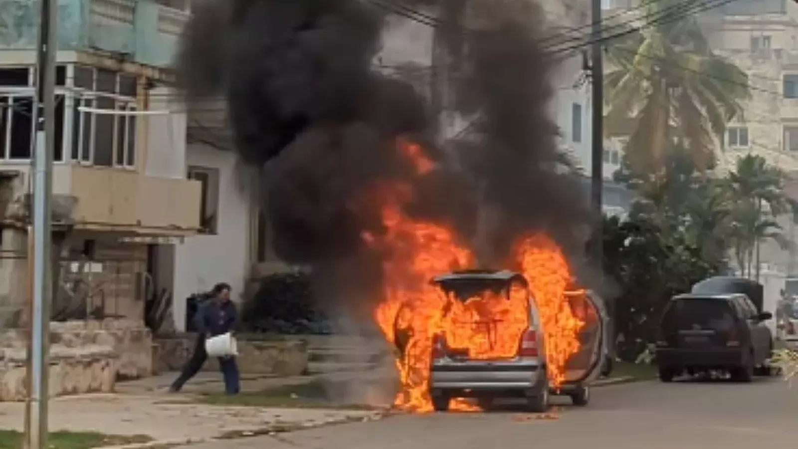 Incendio en La Habana