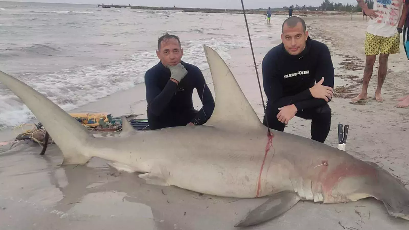 Pescadores cubanos