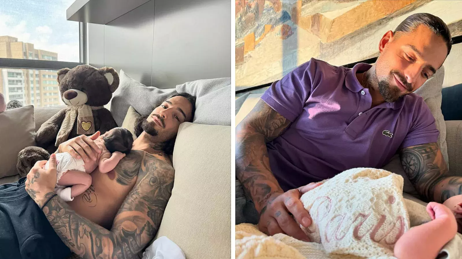 Maluma enamora las redes con  fotos de sus primeros días como papá