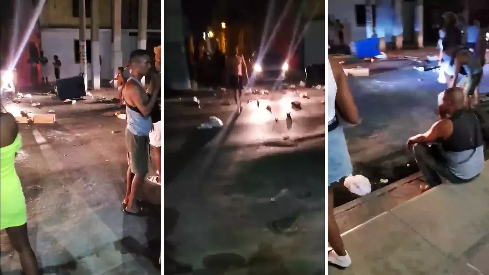 Protesta en Centro Habana