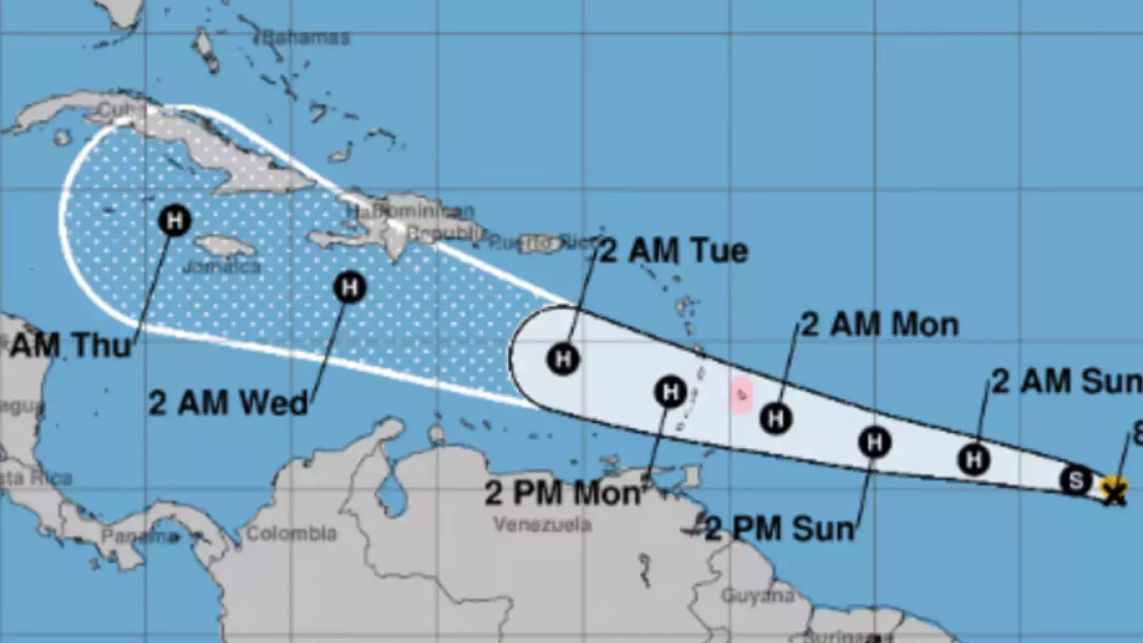 Tormenta rumbo a Cuba como huracán