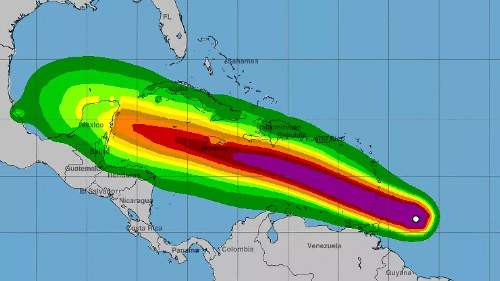 Beryl, huracán camino al Caribe