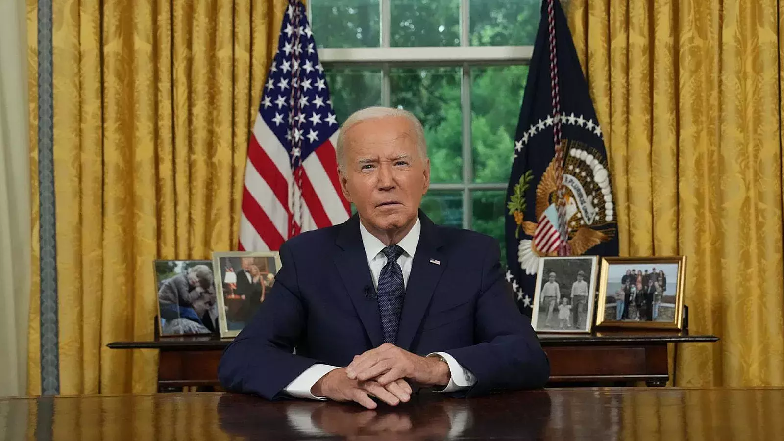 Líderes demócratas respaldan a Biden tras anunciar el retiro de su candidatura a la reelección