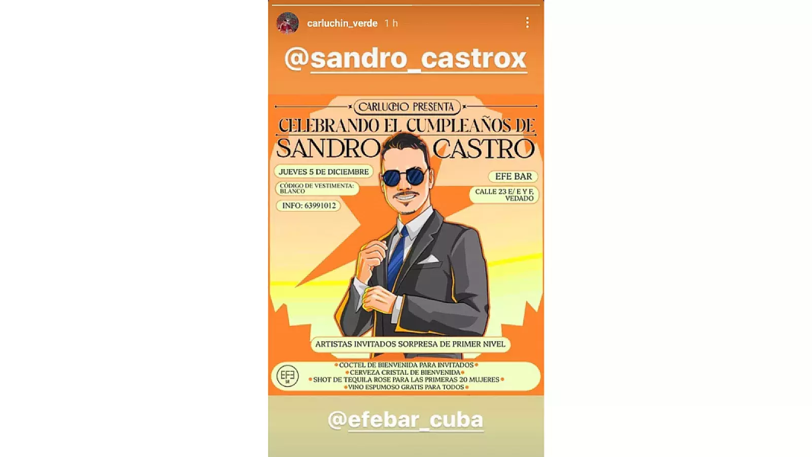 El nieto del dictador cubano celebrará su cumpleaños en la isla