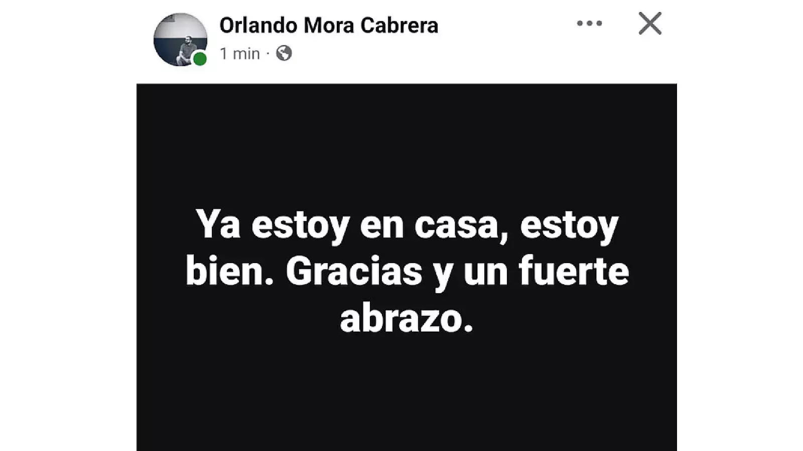 El cineasta aseguró que ya estaba en su casa