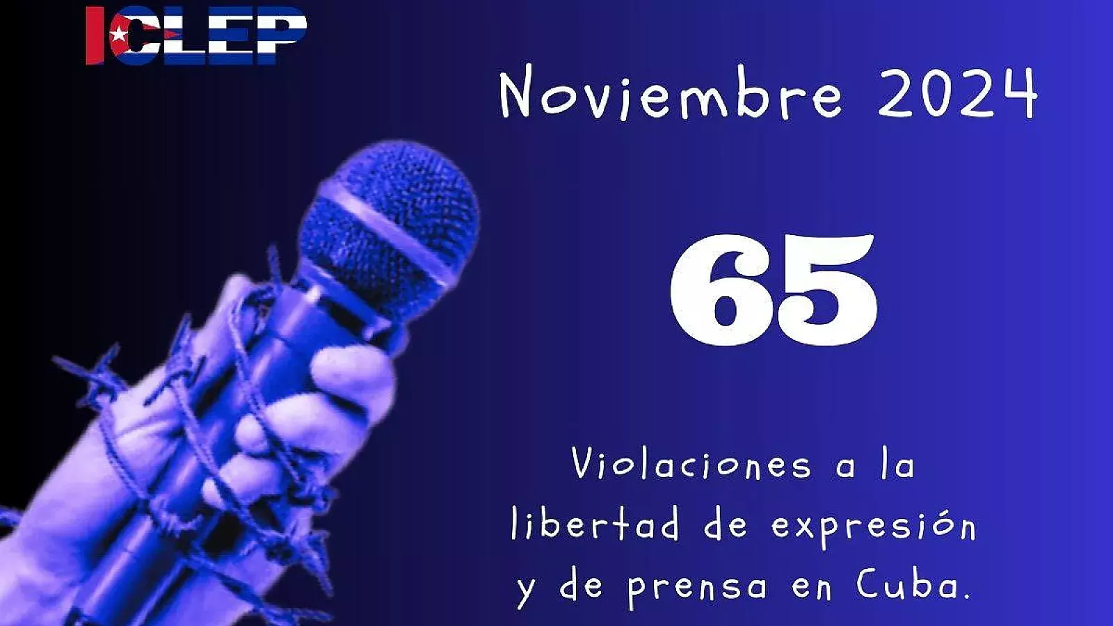 ICLEP registra 65 violaciones a la libertad de expresión en el mes de noviembre