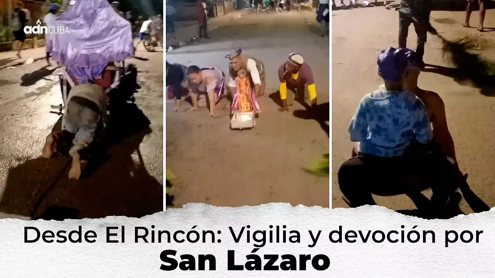 Las imágenes de la vigilia en El Rincón, Cuba, son impresionantes