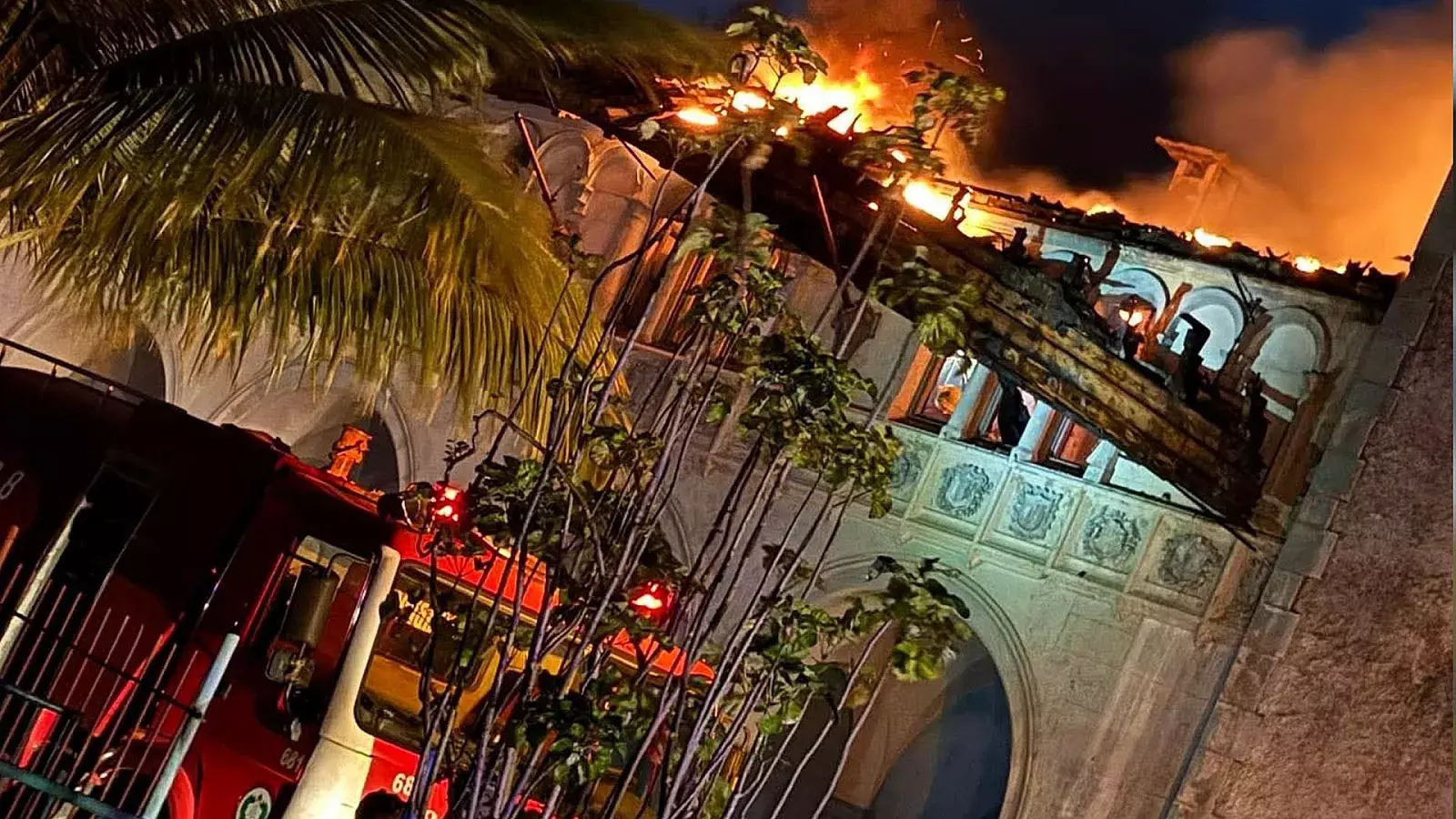 Incendio en antiguo círculo social de Playa