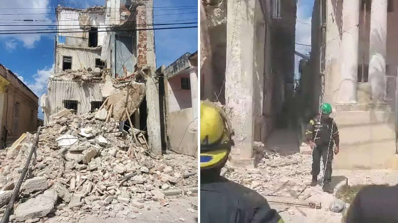 Otro edificio se derrumba en Cuba