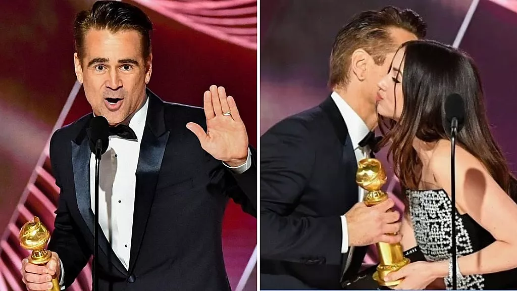 Colin Farrell y Ana de Armas en los Globos de Oro 2023