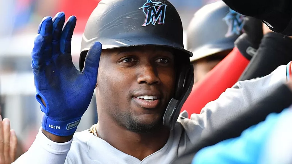 Jorge Soler, pelotero cubano de los Marlins